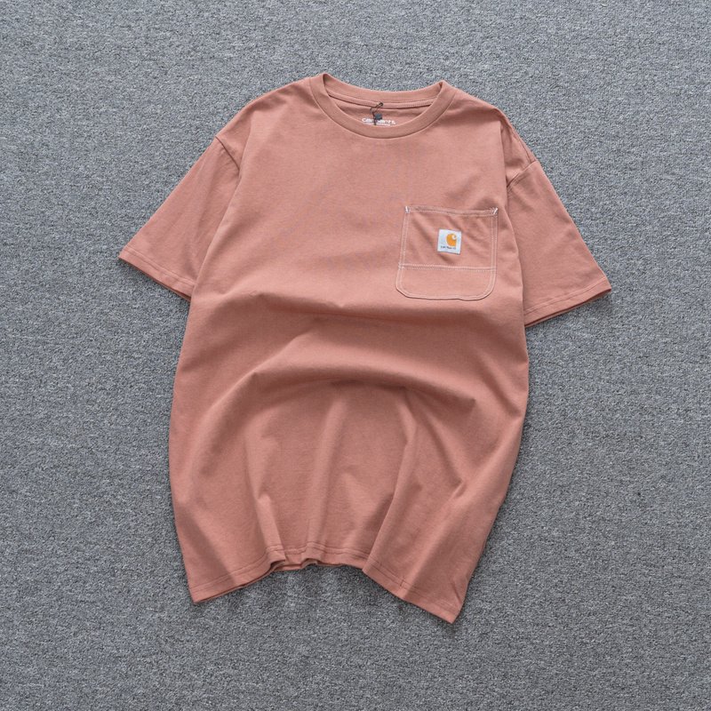 Футболка Carhartt With Logo On The Pocket "Peach" фото № 2