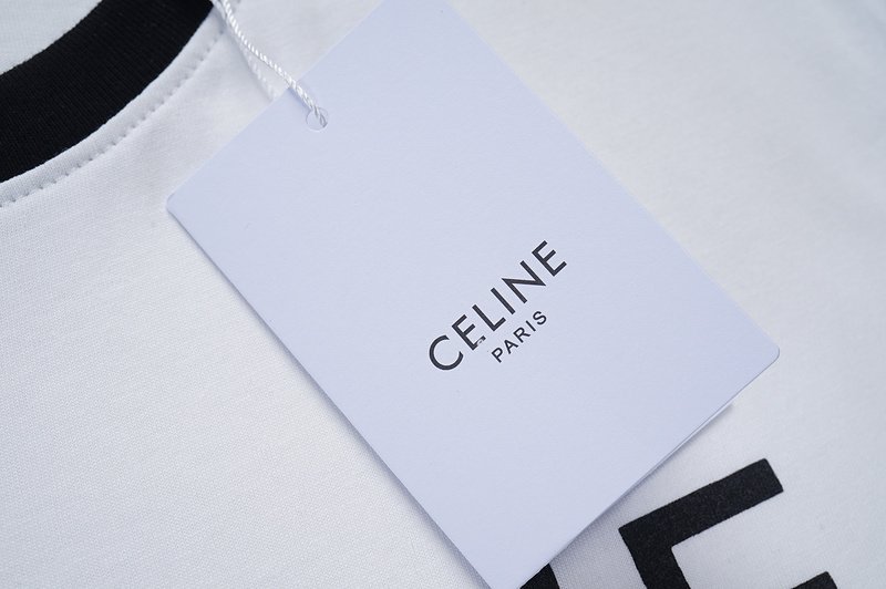 Футболка Celine Dark And Light "White" фото № 7