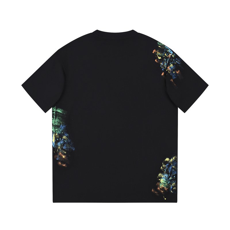 Футболка Christian Dior Splattered With Paint "Black" фото № 2