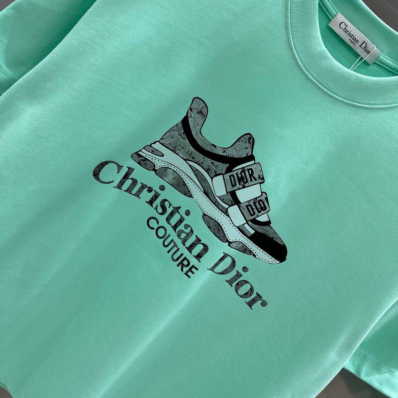 Футболка Christian Dior One Sneaker Frontside Logo "Blue" фото № 5