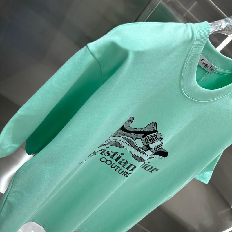 Футболка Christian Dior One Sneaker Frontside Logo "Blue" фото № 4