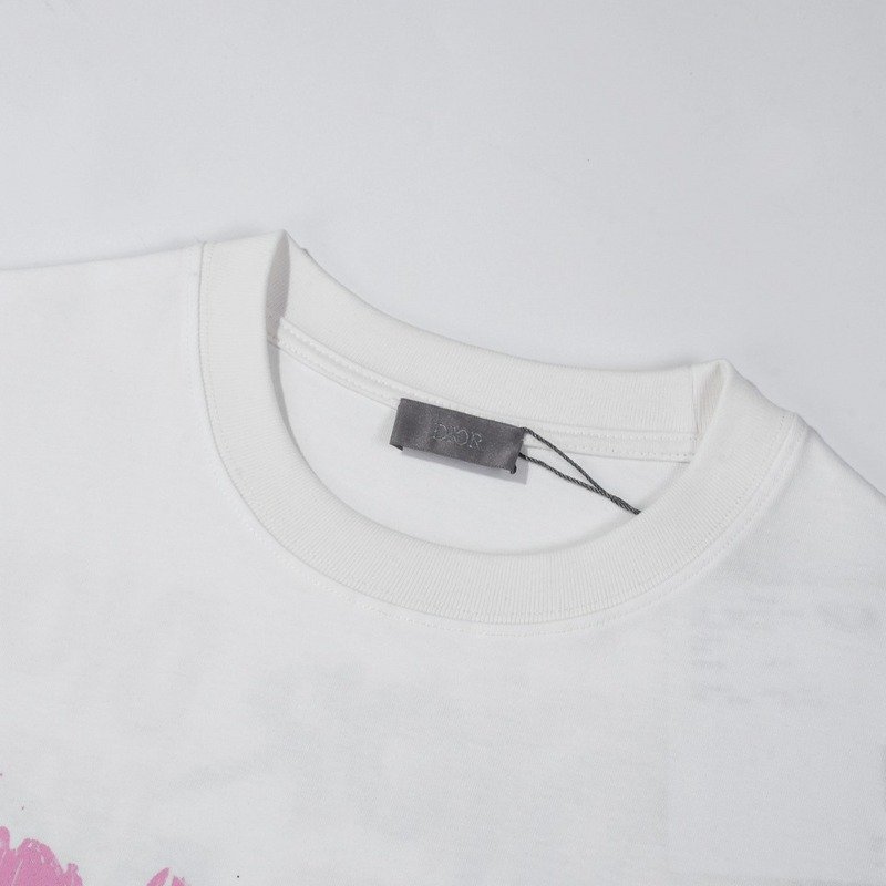 Футболка Christian Dior Inscription With Crayons "White" фото № 7