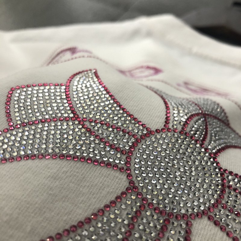 Футболка Chrome Hearts With A Diamond Logo "White" фото № 2