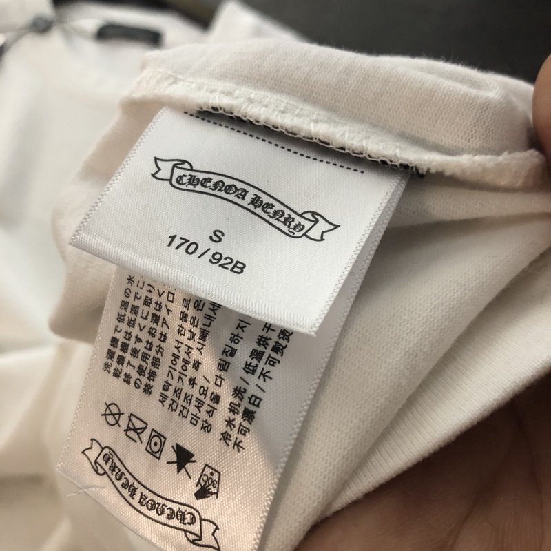 Футболка Chrome Hearts With A Diamond Logo "White" фото № 5