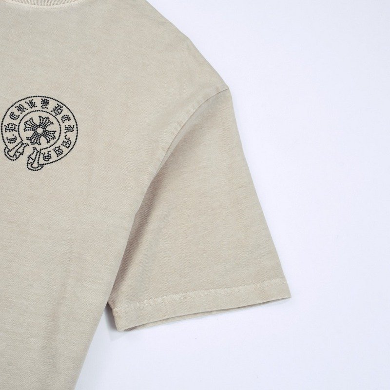 Футболка Chrome Hearts Black Logo Brand "Beige" фото № 5