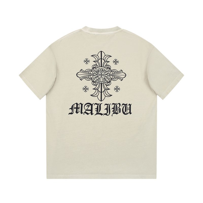 Футболка Chrome Hearts Black Logo Brand "Beige" фото № 8