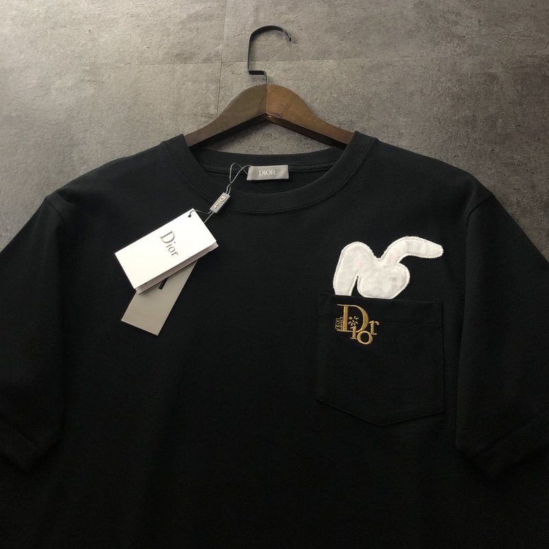 Футболка Dior Logo And Soft Patch "Black" фото № 2