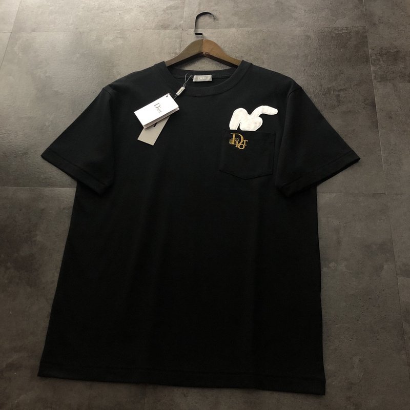 Футболка Dior Logo And Soft Patch "Black" фото № 9