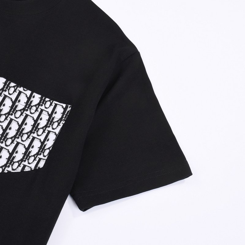 Футболка Dior Stylish Pocket With Logo Print "Black" фото № 5