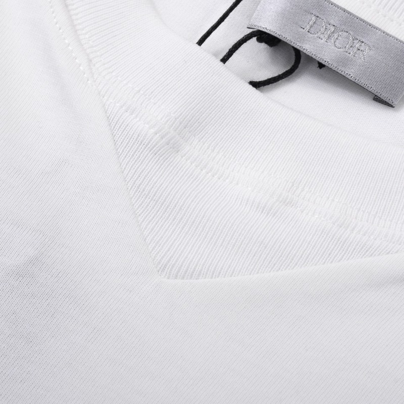 Футболка Dior Embroidered logo "White" фото № 4