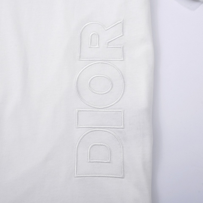 Футболка Dior Embroidered logo "White" фото № 2