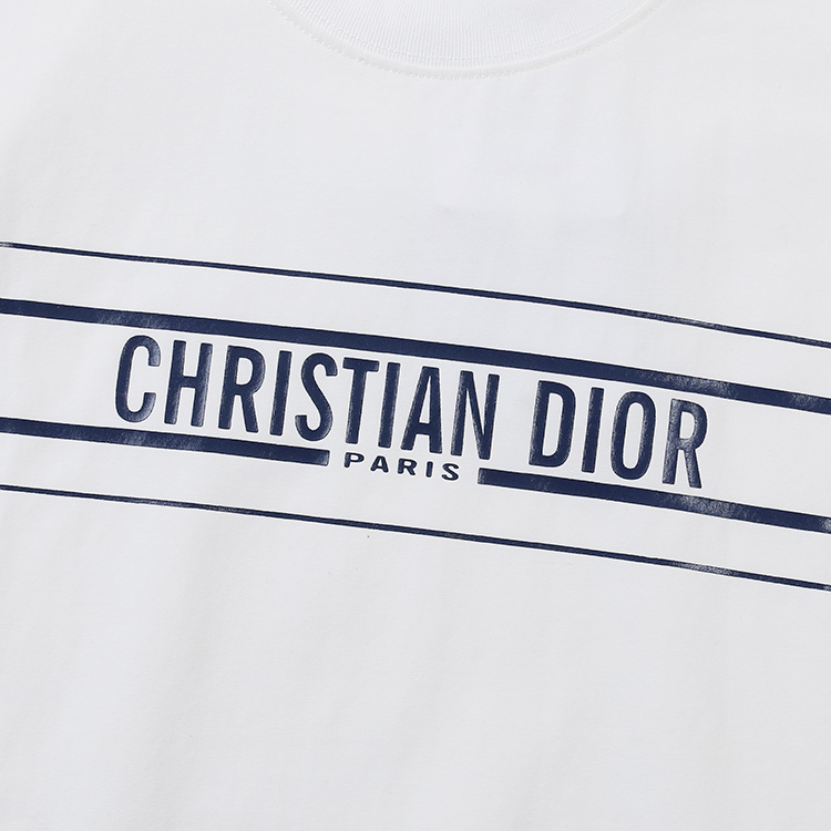 Футболка Dior Stylish Brand Lettering "White" фото № 3