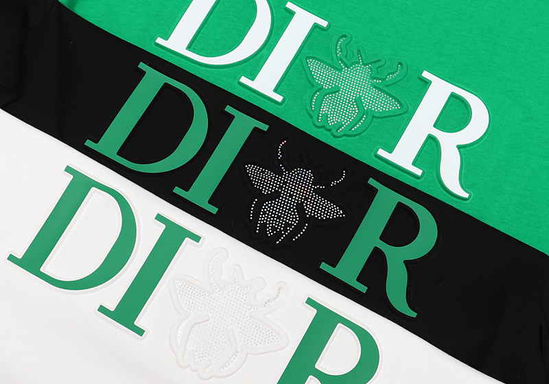 Футболка Dior Insect Made Of Rhinestones "White" фото № 7