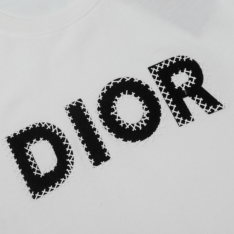 Футболка Dior With Attached Logo "White" фото № 6
