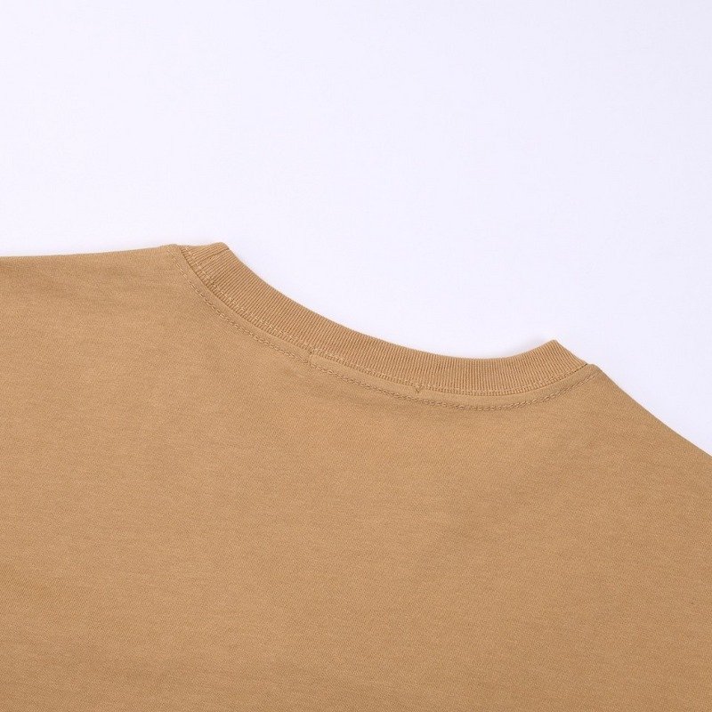 Футболка Dolce And Gabbana With Plain Logo Embroidery "Brown" фото № 3