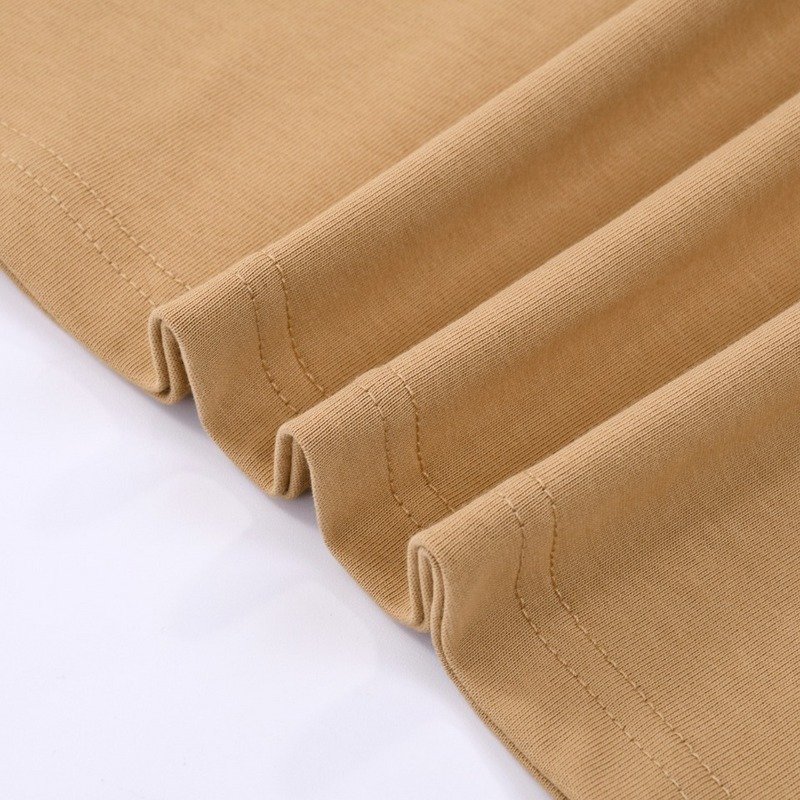 Футболка Dolce And Gabbana With Plain Logo Embroidery "Brown" фото № 6