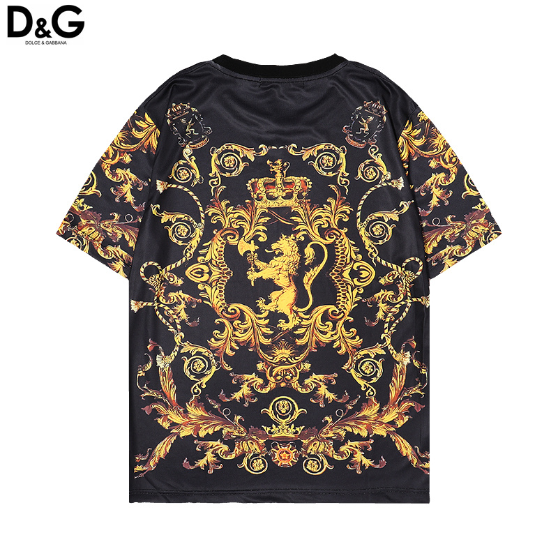 Футболка Dolce Gabbana Royal Patterns "Black" фото № 2