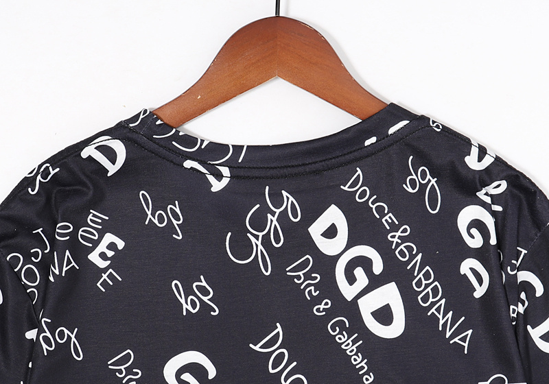 Футболка Dolce Gabbana Set Of Letters "Black" фото № 3