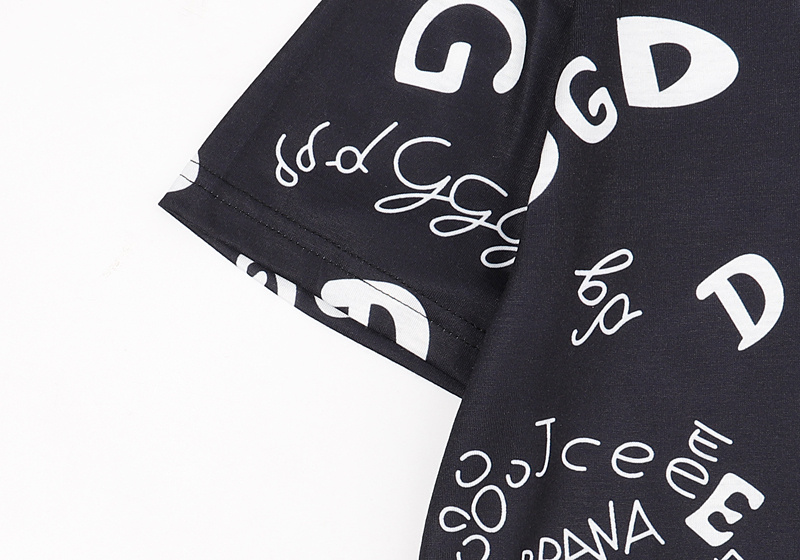 Футболка Dolce Gabbana Set Of Letters "Black" фото № 4