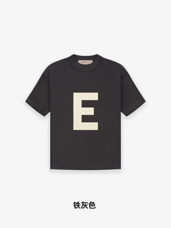 Футболка Fear Of God Cotton With The Letter E "Black" фото № 2