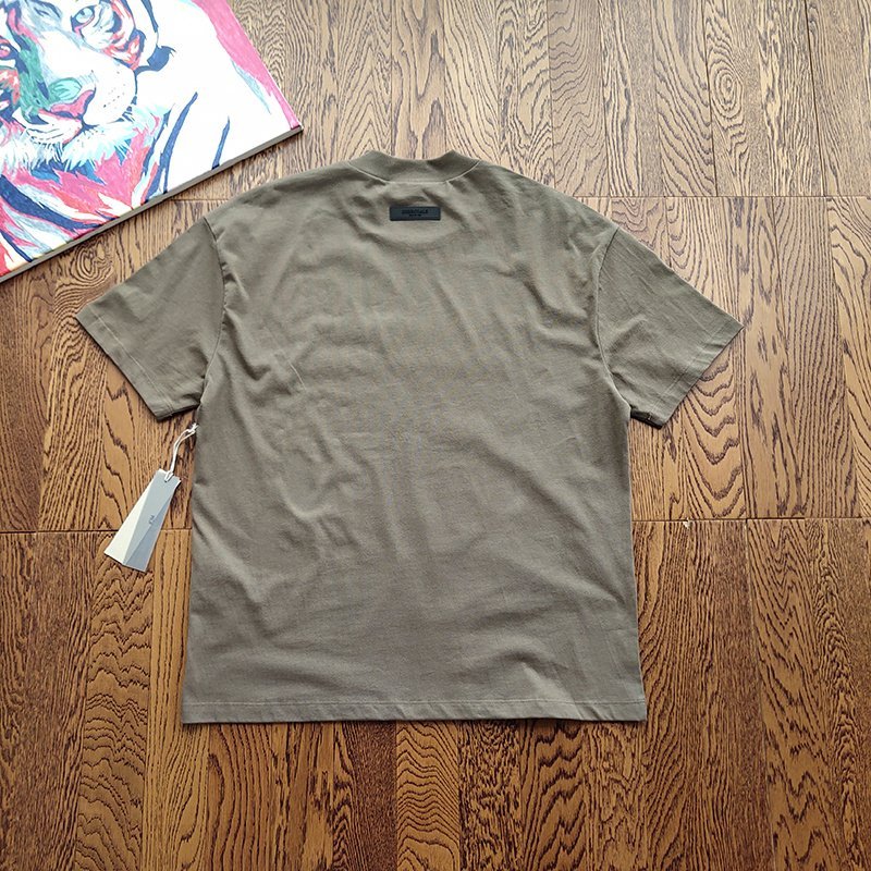 Футболка Fear Of God In Text Style "Brown" фото № 4