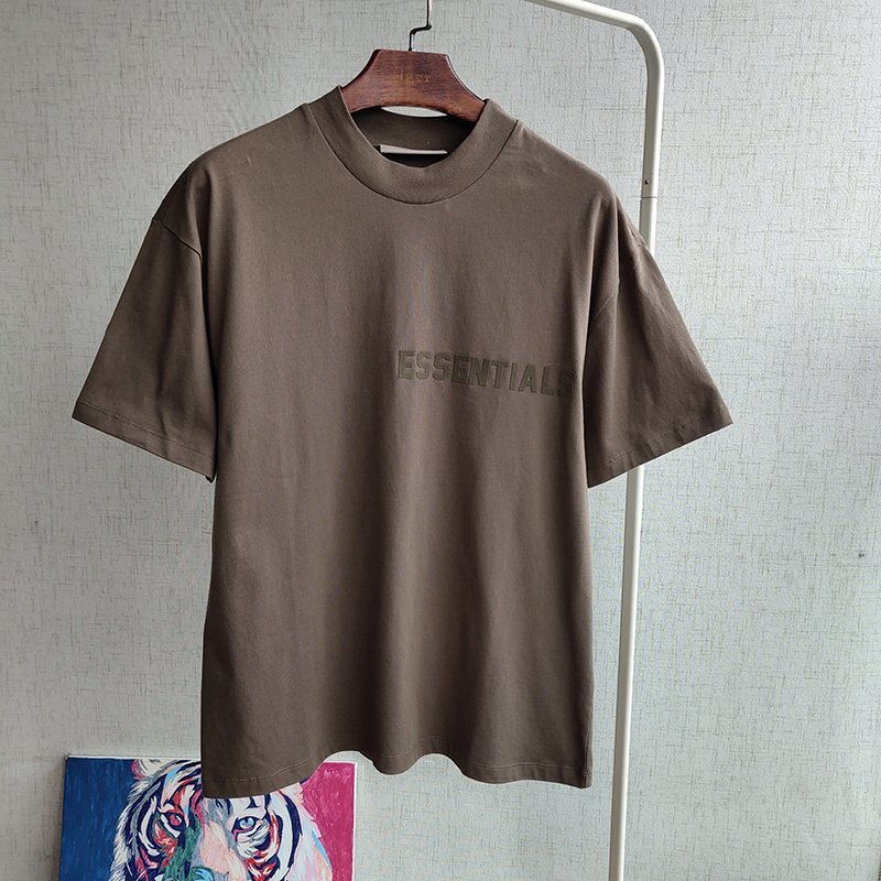 Футболка Fear Of God Cotton Logo "Brown" фото № 2