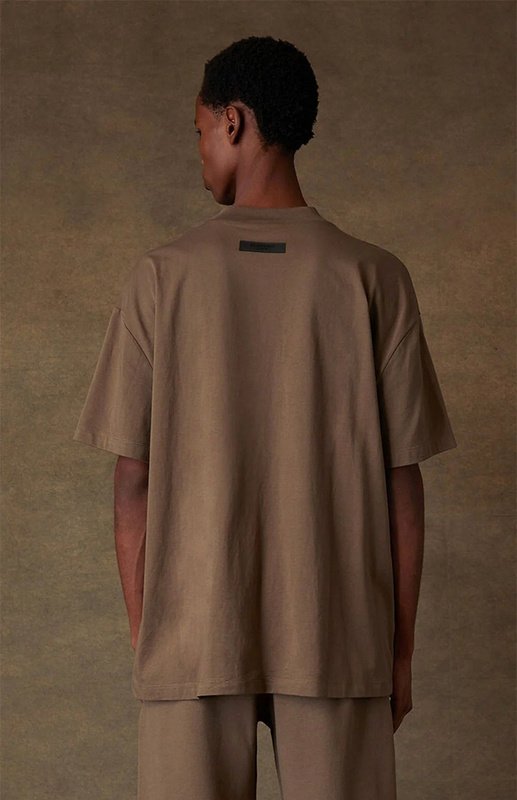 Футболка Fear Of God Cotton Logo "Brown" фото № 4