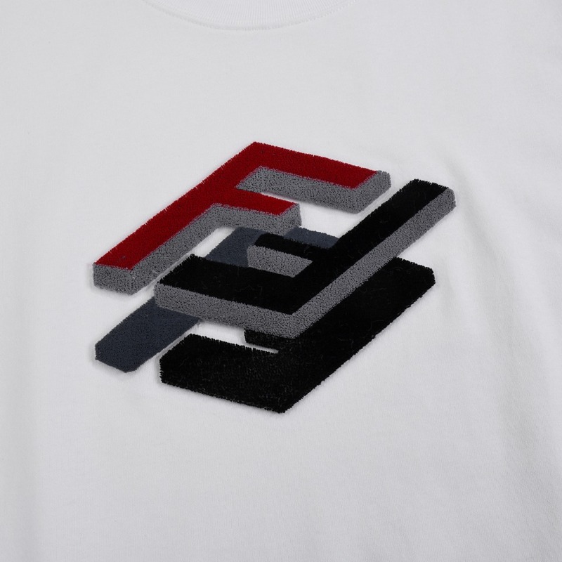 Футболка Fendi Logo On Each Other "White" фото № 3