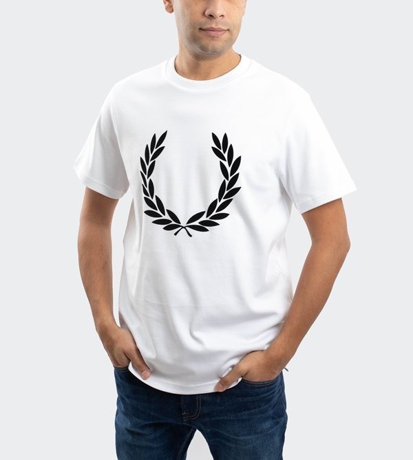 Футболка Fred Perry Laurel wreath "White" фото № 6