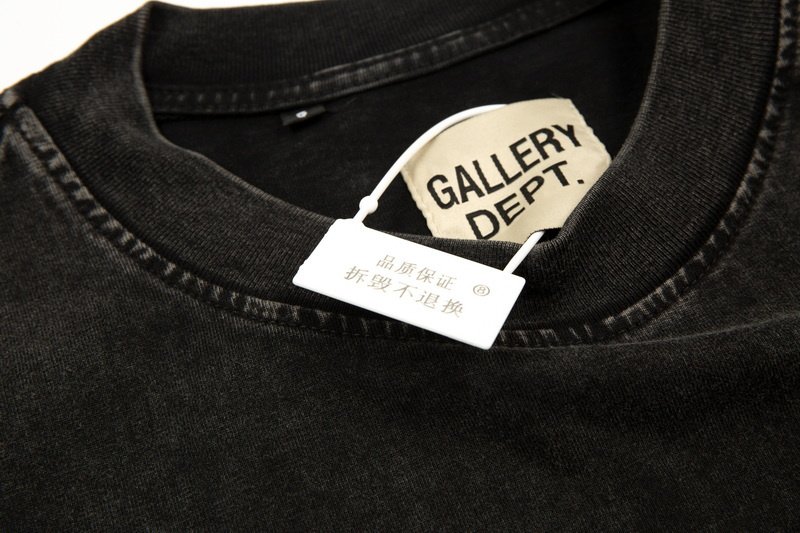 Футболка Gallery Dept Stained With Paint "Black" фото № 8