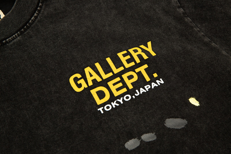 Футболка Gallery Dept Stained With Paint "Black" фото № 3