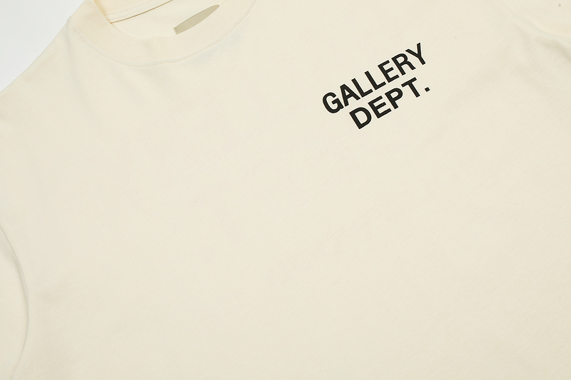 Футболка Gallery Dept With Logo On Both Sides "Cream" фото № 3