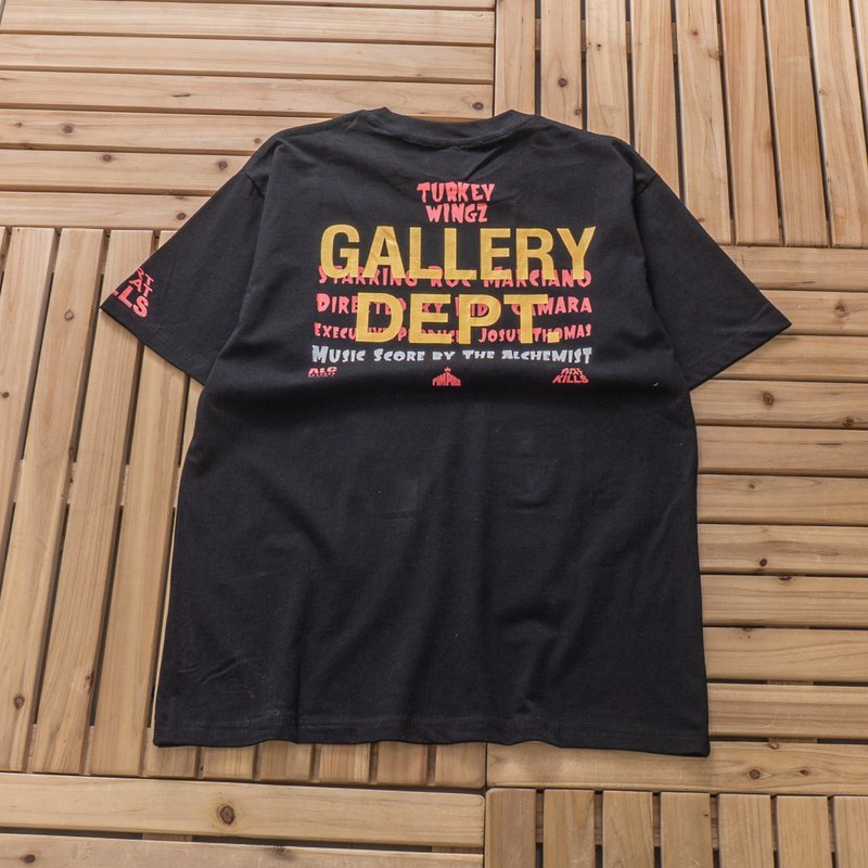 Футболка Gallery Dept Front Inscription Turkey Wingz "Black" фото № 2