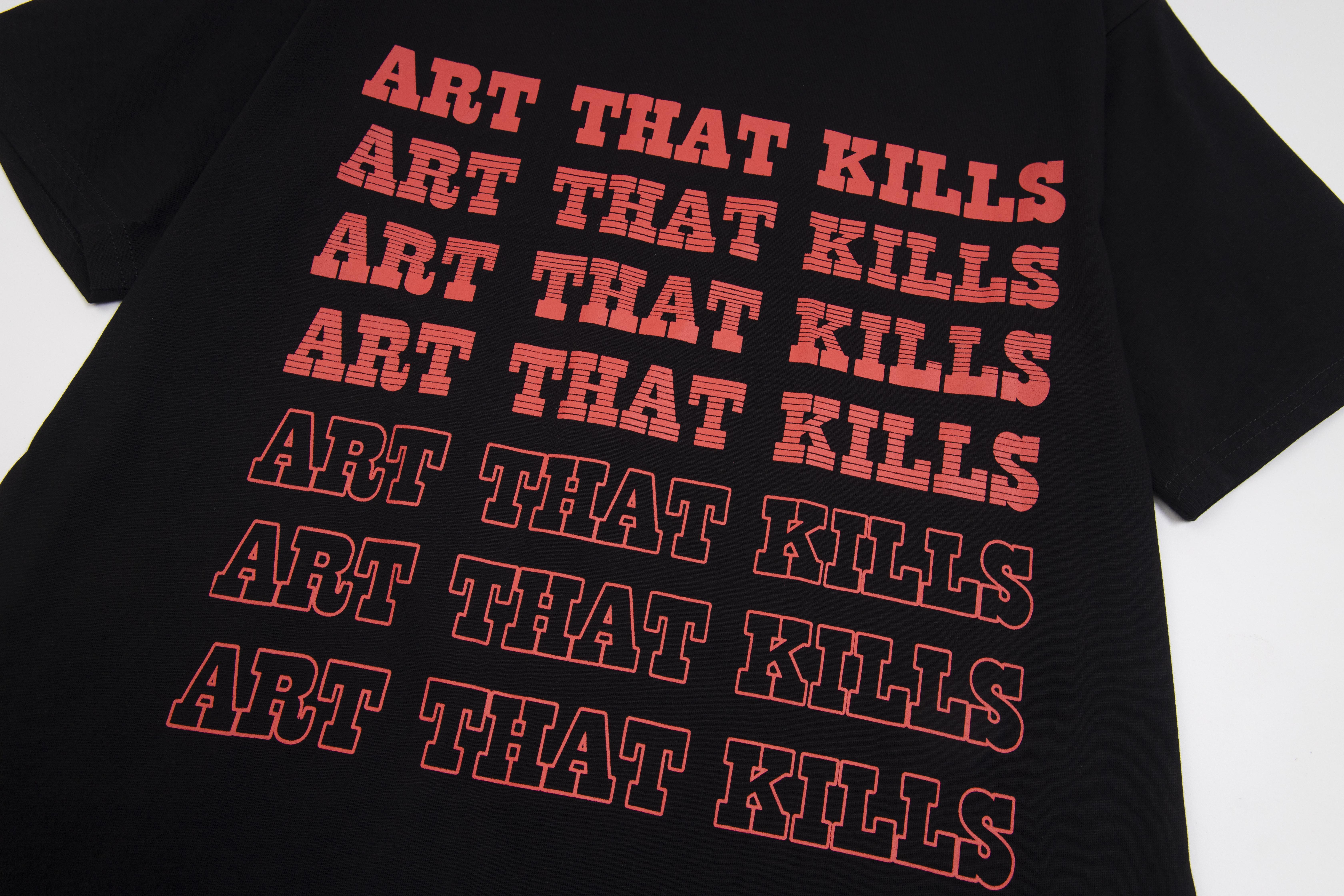 Футболка Gallery Dept Red Frontside Print Art That Kills "Black" фото № 2