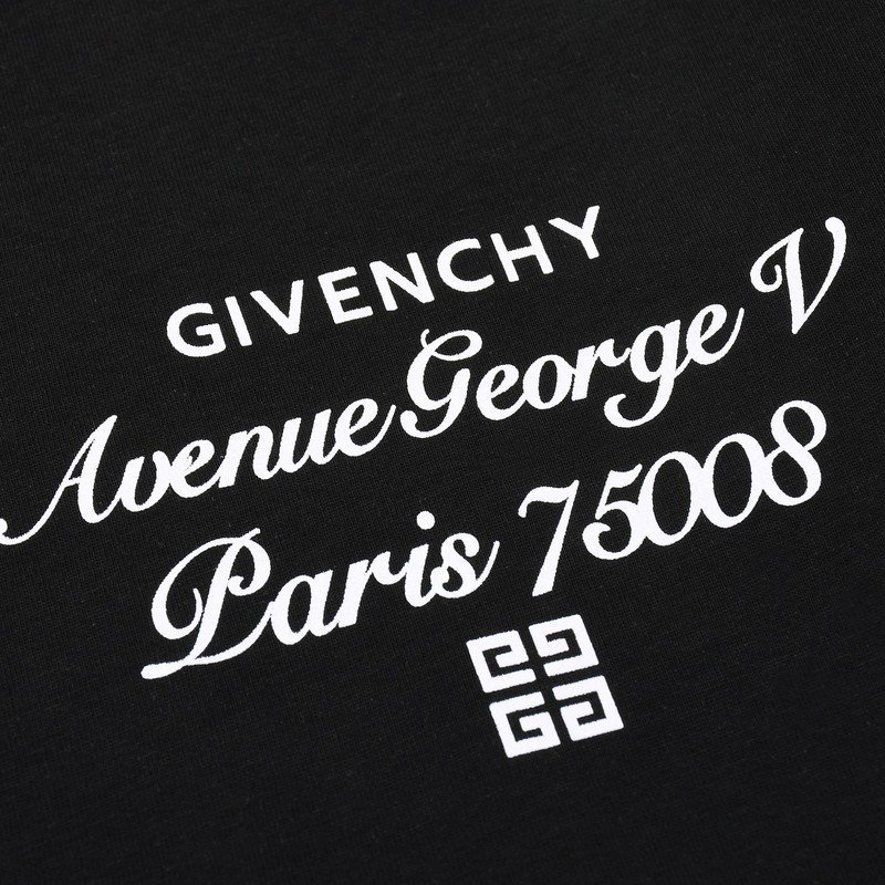 Футболка Givenchy Paris 75008 "Black" фото № 4
