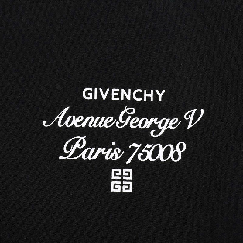 Футболка Givenchy Paris 75008 "Black" фото № 6