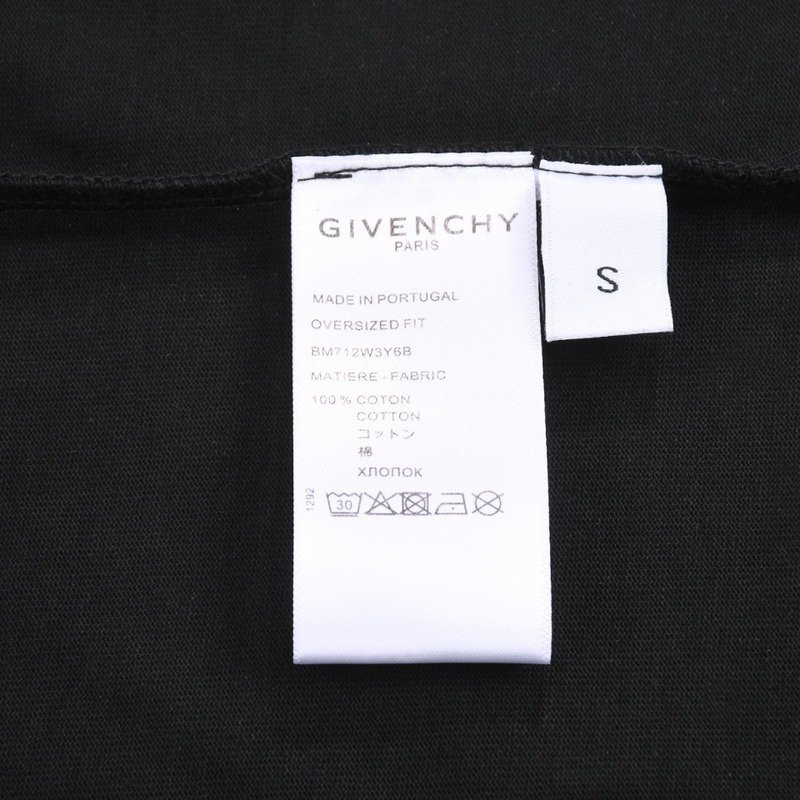 Футболка Givenchy With Bright Brand Logo - Cotton "Black" фото № 7