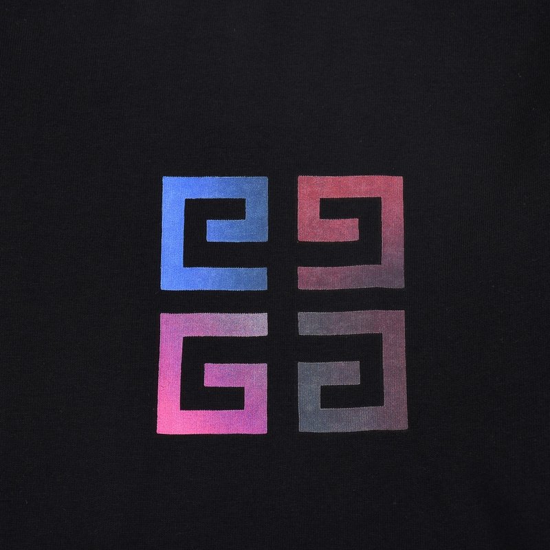 Футболка Givenchy With Gradient Logo "Black" фото № 5