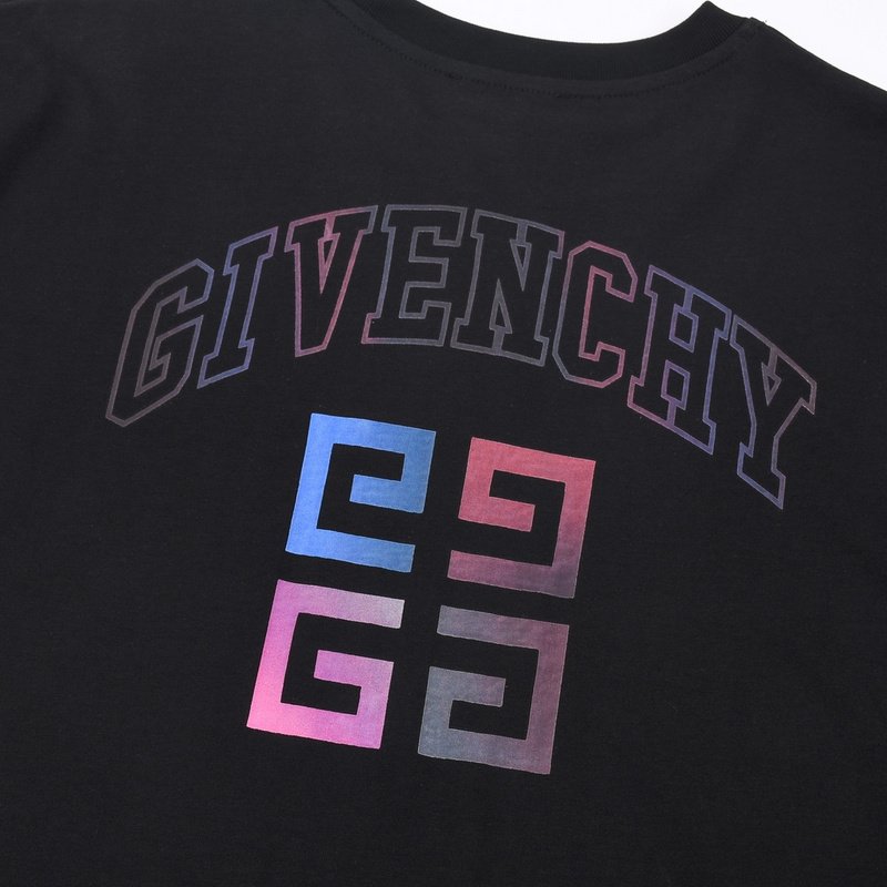 Футболка Givenchy With Gradient Logo "Black" фото № 9