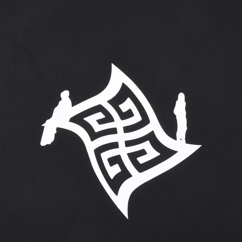 Футболка Givenchy Silhouettes Of People On The Logo "Black" фото № 5