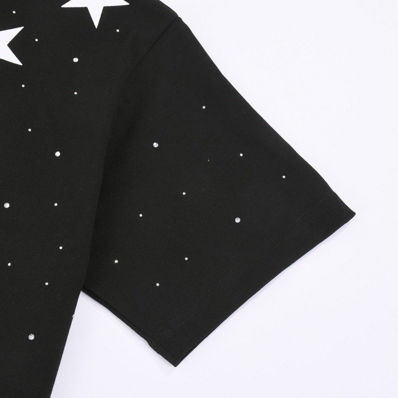 Футболка Givenchy Stars And Rhinestones Print "Black" фото № 2