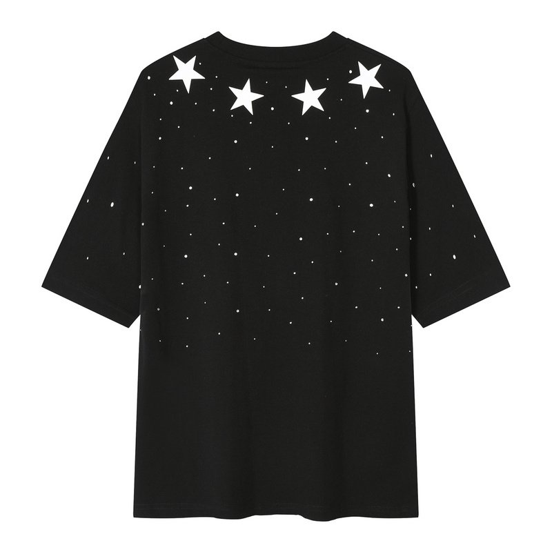 Футболка Givenchy Stars And Rhinestones Print "Black" фото № 3