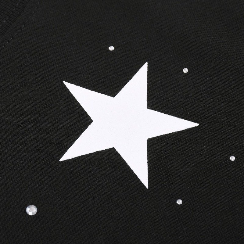 Футболка Givenchy Stars And Rhinestones Print "Black" фото № 5