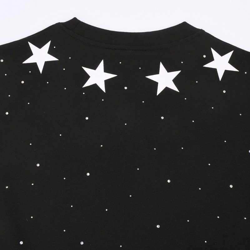 Футболка Givenchy Stars And Rhinestones Print "Black" фото № 9