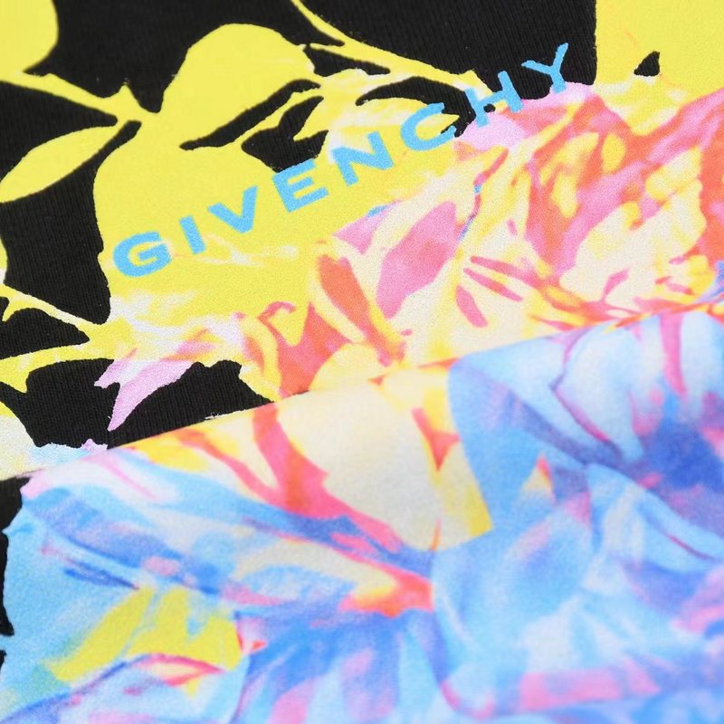 Футболка Givenchy Composition Of Roses Drawing "Black" фото № 3