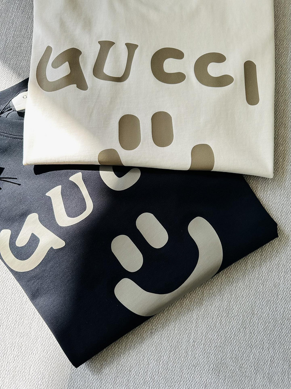 Футболка Gucci Logo And Smile "Black" фото № 5