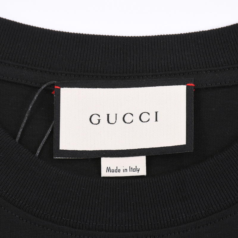 Футболка Gucci X Adidas With Bright Emblem "Black" фото № 4