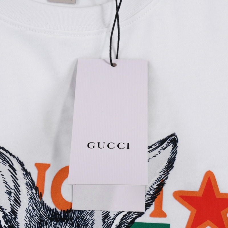 Футболка Gucci The Fashionable Hare "White" фото № 6