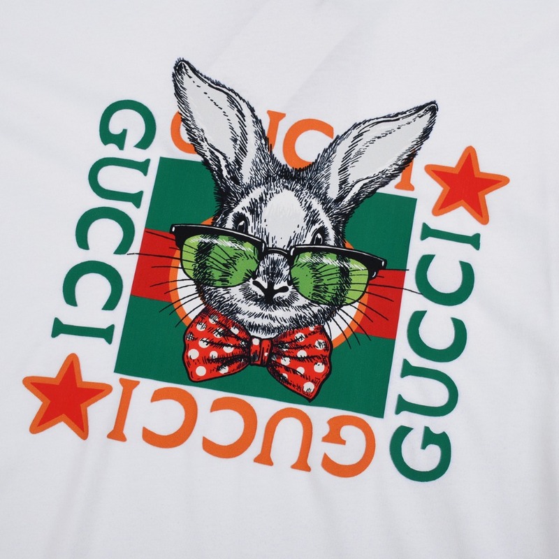 Футболка Gucci The Fashionable Hare "White" фото № 5