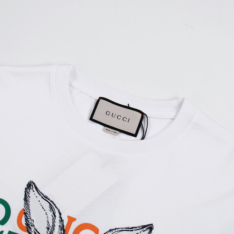 Футболка Gucci The Fashionable Hare "White" фото № 4